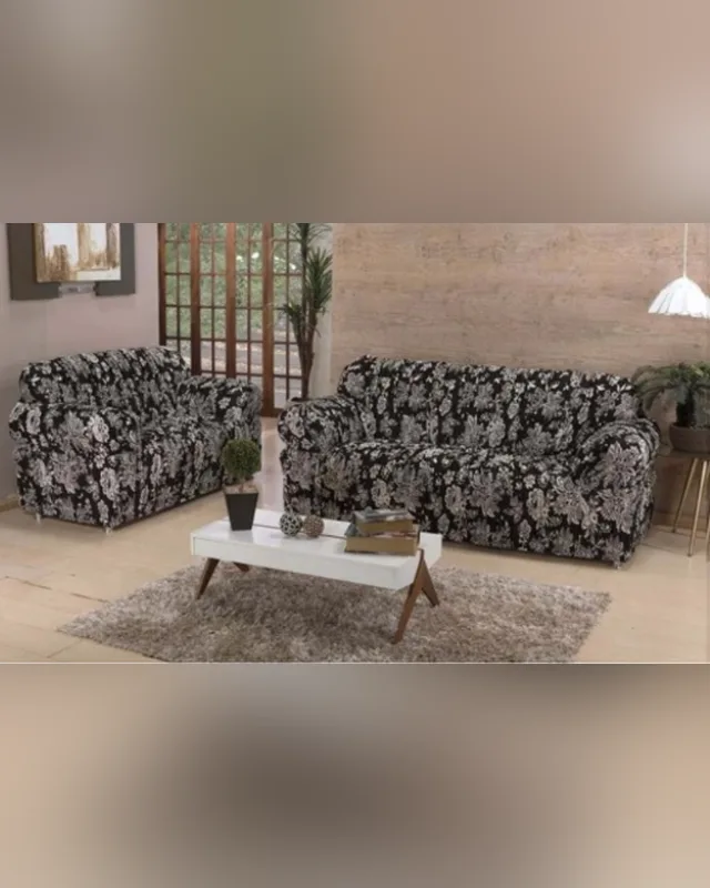 Capa p/ Sofá Gigante 36 Elásticos Estampada