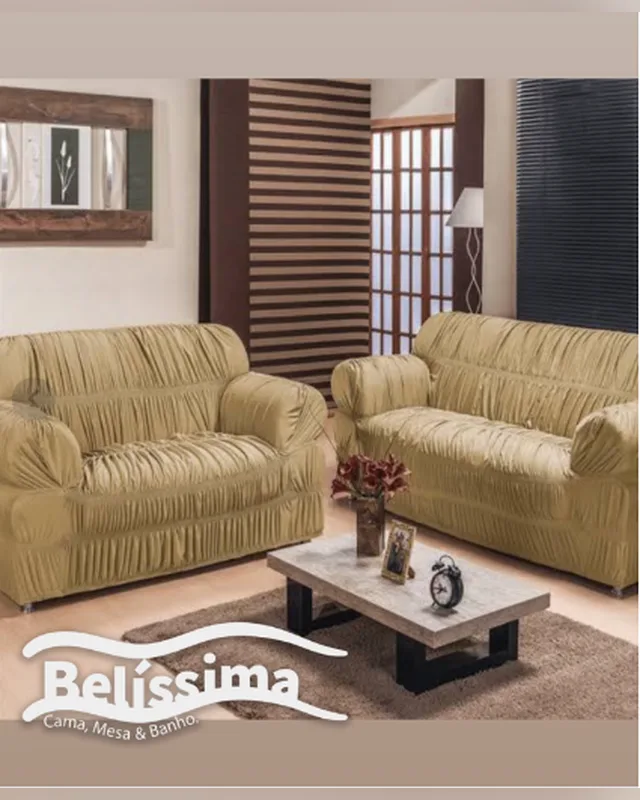 Capa p/ Sofá Lisa 32 Elásticos