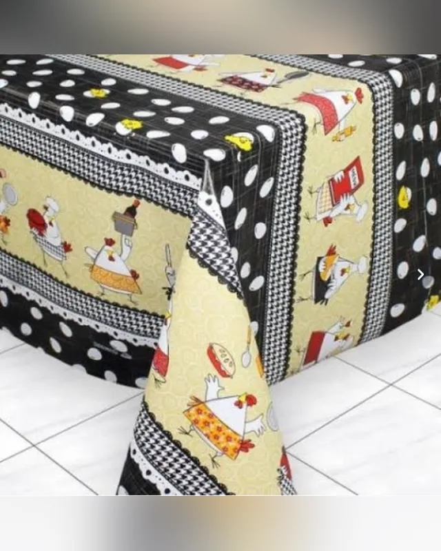 Toalha de Mesa Plástico 4 Cadeiras
