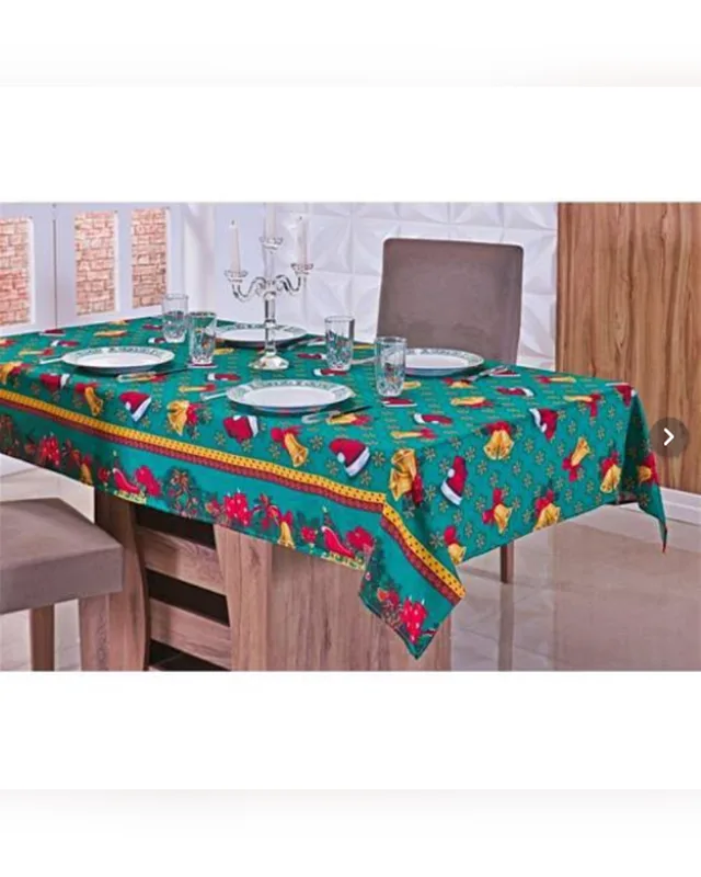 Toalha de Mesa Tecido 6 Cadeiras
