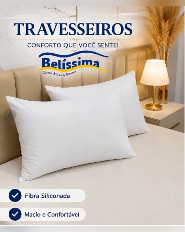 Travesseiro Fibra de Silicone